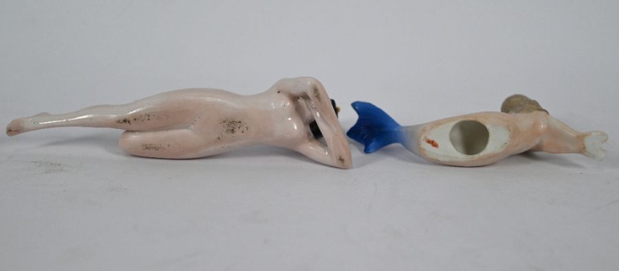 A Continental ceramic small reclining female nude - Image 5 of 5