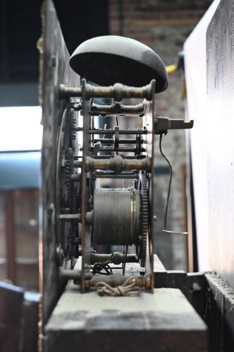 Francis Raynsford, London, an unusual early 18th century 8-day calendar dial clock - Image 9 of 9