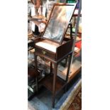 A 19th century campaign style vanity dressing stand