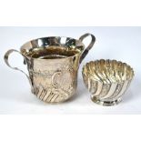 Edwardian silver posset cup