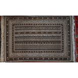 A Turkoman rug, 185 cm x 123 cm