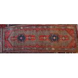 An old Kurdish Sarah runner, 336 cm x 117 cm