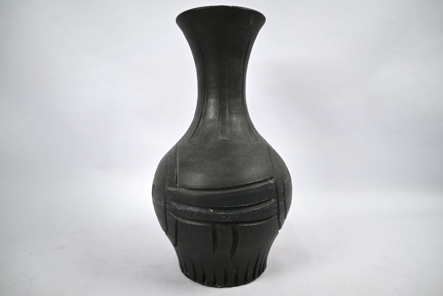 Pablo Picasso (1881-1973), a black faïence vase 'Visage grevé noir' - Image 3 of 8