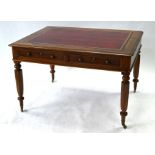 Victorian mahogany library table