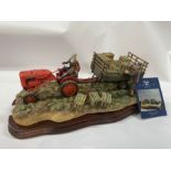 Border Fine Arts - 'Cut and Crated' , model No. (B0649) by Ray Ayres, Allis Chalmers tractor