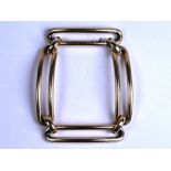 A contemporary 15ct yellow gold large rectangular-linked bracelet