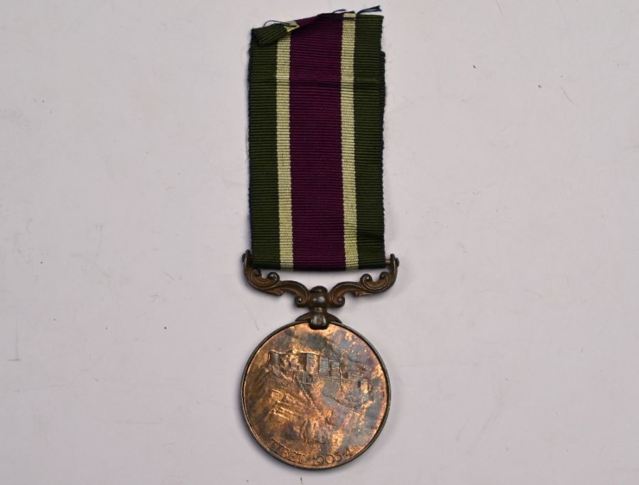 An Edward VII Tibet medal, bronze