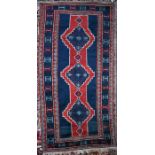 An old kazak long rug, 271 cm x 138 cm