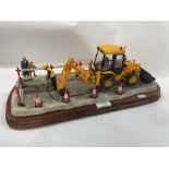 Border Fine Arts 'Essential Repairs' (B0652), model JCB by Ray Ayres, limited edition 571/1750