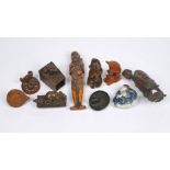 A collection of Meiji period and later Japanese netsuke and other carvings (10)