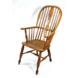 A traditional ash and elm Windsor chair