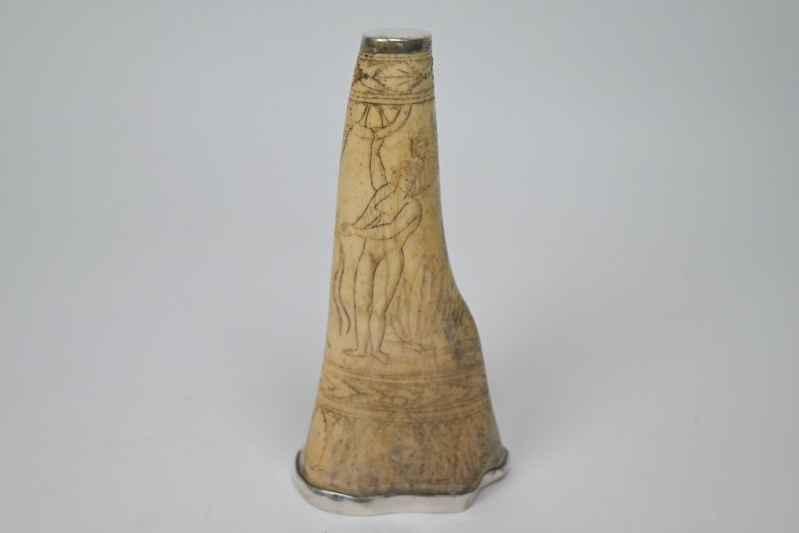 A 19th century scrimshaw bone - Image 3 of 3