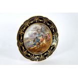 A Sevres porcelain cabinet plate