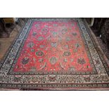 A Persian Tabriz carpet, 389 cm x 320 cm