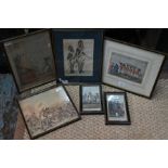 Collection of various engravings/etchings