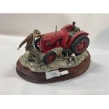 Border Fine Arts - 'Kick Start' (B0541), model David Brown Cropmaster tractor