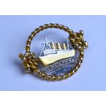 Cunard's Queen Mary liner brooch