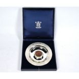 Royal Mint 'Cartwheel Penny' Britannia silver dish