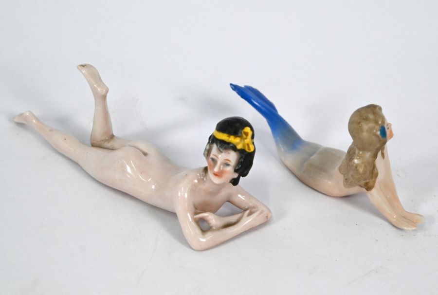 A Continental ceramic small reclining female nude - Image 2 of 5