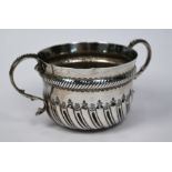 Victorian silver porringer