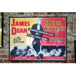 A vintage film poster - James Dean 'Rebel Without a Cause'