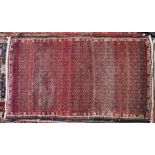 An old Turkish rug, 196 cm x 110 cm