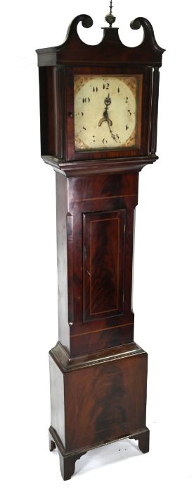 A 19th century 30 hr mahogany longcase clock