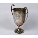 Military interest: silver two-handled trophy cup