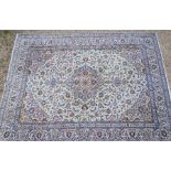 A large Persian Nain cream ground carpet, 392 cm x 297 cm