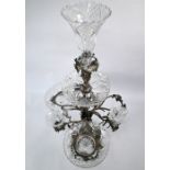 Large Victorian electroplated epergne
