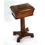 Victorian rosewood teapoy/workbox