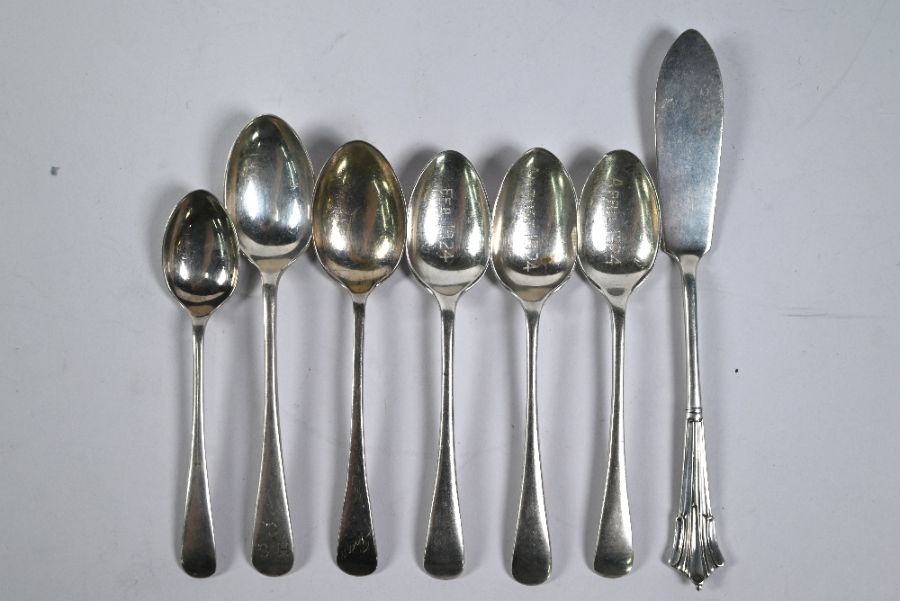 Various Georgian and later teaspoons, etc. - Image 3 of 5