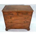 A George III mahogany chest of drawers