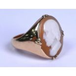 Cameo set ring