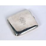 Maritime interest: heavy quality Edwardian silver cigarette case