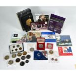 A quantity of Royal Mint proof coin sets and other proof coinage, etc