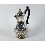 Victorian silver chocolate pot