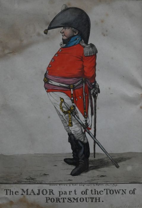 Two early 19th century hand-coloured engravings - Image 3 of 6