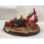 Border Fine Arts - 'Brown Site Development' Fordson Major tractor model by Ray Ayres
