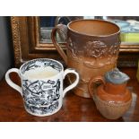 Harvest mug, hot wine jug and loving cup