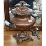 A 19th century copper Samovar tea urn