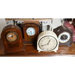 Four various clocks