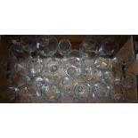 A collection of decorative champagne and wine glasses