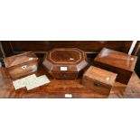 collection of George III and later boxes (4)