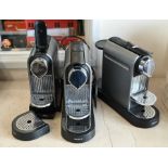 Three Krupps branded espresso/coffee machines