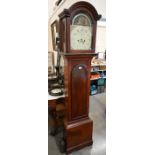 A 19th century mahogany longcase clock