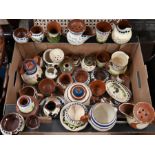 Over forty pieces of Torquay pottery including Aller Vale, Watcombe and Longpark