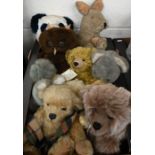 Five Alresford soft toys and four Southsea teddy bears