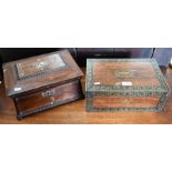 Two 19th century work boxes (2)