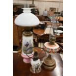 19th century Continental porcelain oil-lamp base